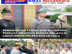 11 Ribu Personel Polda Riau Serentak Bertanjak, Polres Rohul Launching Tanjak Unak Serantau