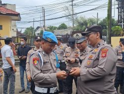 Gaktiplin Polsek Dayeuhkolot, Kapolsek Pimpin Langsung Pemeriksaan Disiplin Personel