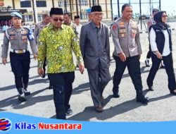 Bupati Pangandaran Hadiri Peletakan Batu Pertama Masjid Pesat Gatra di Mako Polres