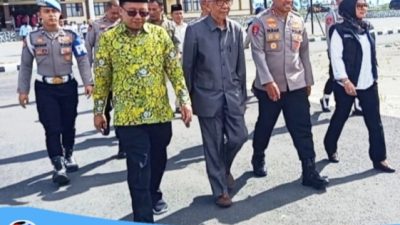 Bupati Pangandaran Hadiri Peletakan Batu Pertama Masjid Pesat Gatra di Mako Polres