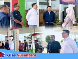 Pastikan Stok Pertalite Aman Jelang Lebaran, Wabup Murison Dampingi Anggota DPR RI Syarif Fasha Sidak SPBU