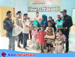 PWI Kabupaten Takalar Bersama Anggota Salurkan Sembako untuk Anak Yatim di Mega Mulia Polut