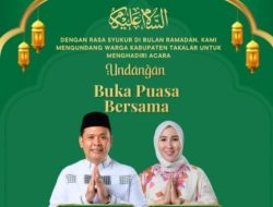 Wakil Bupati Takalar H. Hengky Bersama Anggota DPRD Provinsi Sulsel Hj. Fadilah Fahriana Mengundang Masyarakat Berbuka Puasa