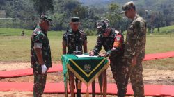 Upacara Penutupan TNI Manunggal Membangun Desa Ke-127 Di Desa Cipelah Kecamatan Rancabali Kabupaten Bandung Tahun 2026