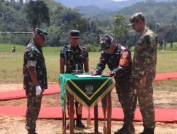 Upacara Penutupan TNI Manunggal Membangun Desa Ke-127 Di Desa Cipelah Kecamatan Rancabali Kabupaten Bandung Tahun 2026
