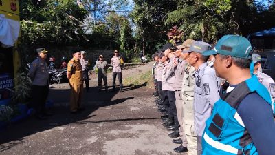 Ka Pos Pam Dago Cimenyan Kompol Deni Rusnandar Pimpin Apel Pagi di Pos Pam Dago Cimenyan