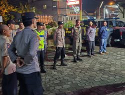 Polsek Cikancung Gelar Apel Gabungan, Siap Amankan Malam Takbiran Idul Fitri 1447 H