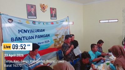 pemdes Tenjo gelar penyaluran bantuan pangan alokasi Febuari Maret 2026 dengan sukses & Lancar