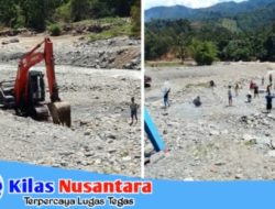 Proyek Pemasangan Bronjong Desa Lawe Penanggalan, Diduga Pekerja Tidak Menggunakan APD