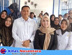 Pengawasan APBD SMKN 2 Takalar Oleh Hj Fadillah Fahriana Didampingi Wakil Bupati Takalar Hengky Yasin