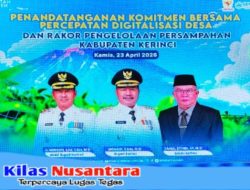 Perkuat Pelayanan Cepat dan Transparan untuk Masyarakat, Pemkab Kerinci Teken Komitmen Bersama Digitalisasi Desa 2026