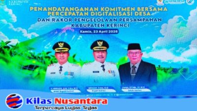 Perkuat Pelayanan Cepat dan Transparan untuk Masyarakat, Pemkab Kerinci Teken Komitmen Bersama Digitalisasi Desa 2026