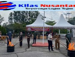 Lapas Pasir Pengaraian Hadiri Kegiatan Pemusnahan Barang Bukti di Kejaksaan Negeri Rokan Hulu