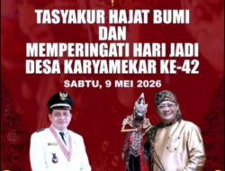 Rayakan Hari Jadi ke-42 dan Hajat Bumi, Desa Karyamekar Gelar Pagelaran Wayang Golek