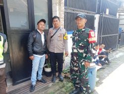 Cegah Kriminal di Rancamanyar, Bhabinkamtibmas Bersama Babinsa Lakukan Sambang Kamtibmas