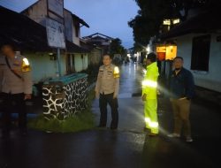 Cek Genangan Pasca Hujan Deras, Polsek Cangkuang Siagakan Personel Antisipasi Luapan Sungai