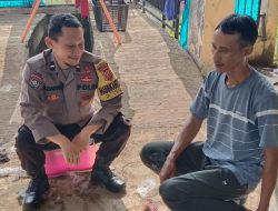 Lewat Sambang, Bhabinkamtibmas Desa Pangguh Sampaikan Pesan Kamtibmas