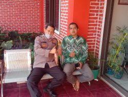 Bhabinkamtibmas Polsek Ibun Sampaikan Himbauan Kamtibmas Saat Datangi Kantor Desa