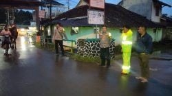 Cek Genangan Pasca Hujan Deras, Polsek Cangkuang Siagakan Personel Antisipasi Luapan Sungai
