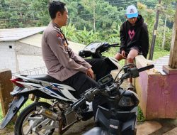 Jamin Sitkamtibmas : Bhabinkamtibmas Desa Cinanggela Polsek Pacet Laksanakan Sambang Dengan Warga Binaan