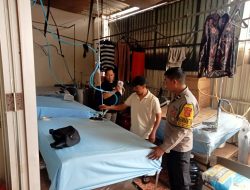 Bhabinkamtibmas Polsek Baleendah Patroli Dialogis dan Sosialisasikan Layanan 110 di Rancamanyar