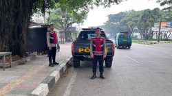 Polsek Rancaekek Lakukan Strong Point Antisipasi Debt Collector, Situasi Wilayah Aman dan Kondusif