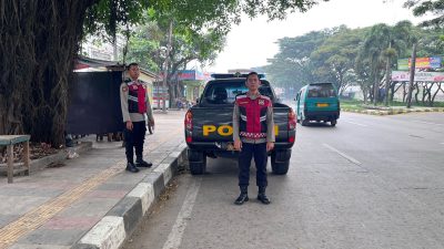 Polsek Rancaekek Lakukan Strong Point Antisipasi Debt Collector, Situasi Wilayah Aman dan Kondusif