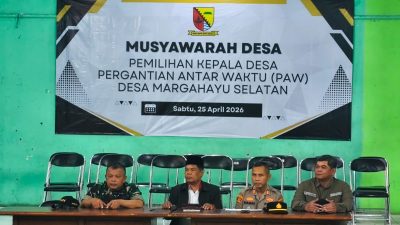 Musyawarah Desa PAW Margahayu Selatan Berjalan Aman dan Demokratis, Polsek Margahayu Kawal Ketat Proses Pemilihan