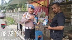 Cegah Anggota Polri Yang melanggar, Propam Polsek Cileunyi Sosialisasikan Layanan Pengaduan Cepat Kepada Warga