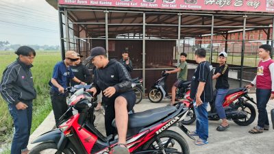 Polsek Pameungpeuk Bubarkan Aksi Balap Liar di Kp. Mengger Saat Patroli Siang