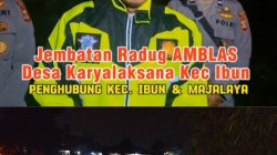 Kapolsek Ibun! Gerak Cepat tangani Ambruknya Jembatan Radug di Desa Karyalaksana Ibun