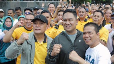 Kapolresta Bandung Hadiri Olahraga Bersama Peringatan Hari K3 Sedunia, Perkuat Sinergi dan Budaya Hidup Sehat