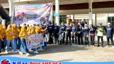 Wakil Bupati Bersama Dandim Takalar, Pimpin Gerak Jalan Hardiknas Ke-67 Tahun 2026