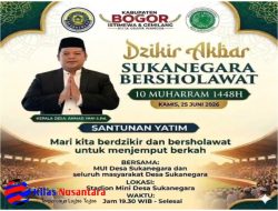 HEADLINE: Peringati 10 Muharram 1448 H, Pemdes dan MUI Sukanegara Bakal Gelar Dzikir Akbar dan Santunan Yatim