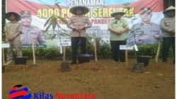 Polres Pandeglang Tanam 4.000 Pohon Endemik di Jalur PT Villa Emas Gunung Pulosari