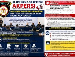 AKPERSI Tegaskan FGD Pendidikan Digelar Mandiri Dan Tidak Ada Kewajiban Iuran Bagi Kepala Sekolah
