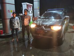 Jamin Keamanan Area SPBU Pertamina : Anggota Piket Fungsi Polsek Paseh Polresta Bandung Gelar Patroli KRYD