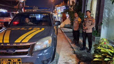 PATROLI MALAM KRYD POLSEK KERTASARI, POLISI ANTISIPASI C3 SAAT LIBUR PANJANG