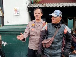 Temui Warga Jelekong, Bhabinkamtibmas Polsek Baleendah Sosialisasi Layanan 110