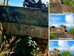 Kondisi Jembatan Penghubung Teluk Sepang Kampung Bahari Mendesak Ditangani,Bagian Penghubung Hanya Berupa Kayu,