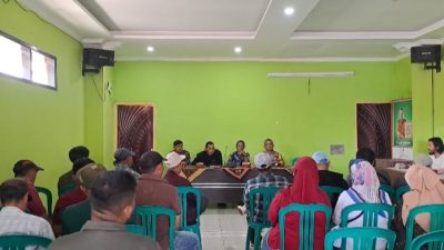 Bhabinkamtibmas Desa Cicalengka Kulon, Hadiri Pengocokan Nomor Urut Calon BPD dan Sekaligus Sosialisasikan Layanan Polisi
