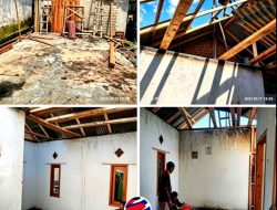 Gotong Royong Warga Perbaiki Rumah Orang Tua Kaperwil Kilasnusantara Pasca Kebakaran,Bantuan Diharapkan dari Pemerintah dan Dermawan,