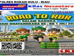 Satlantas Polres Rokan Hulu Gelar “Road to RBR” Sambut Hari Bhayangkara Ke-80