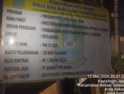 Diduga Ada Oknum dalam Pelaksanaan Proyek Kota Bekasi, Warga Minta Transparansi dan Pengawasan Diperketat