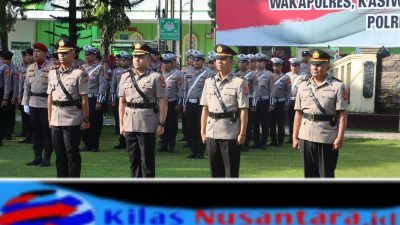 Wakapolres Kuningan Berganti, Kapolres Sampaikan Pesan Khusus