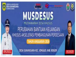 Desa Sukanegara Gelar Musdesus Perubahan Bantuan Keuangan Khusus Akselerasi Pembangunan Perdesaan TA 2026