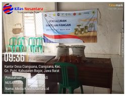 Penyaluran Bantuan Pangan Alokasi Februari – Maret 2026 di Desa Ciangsana Berjalan Lancar