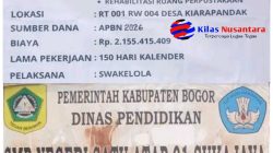 Gunakan Anggaran APBN 2026 Sebesar Rp2,1 Miliar, SMPN Satu Atap 01 Sukajaya Bogor Lakukan Revitalisasi Secara Swakelola