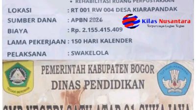 Gunakan Anggaran APBN 2026 Sebesar Rp2,1 Miliar, SMPN Satu Atap 01 Sukajaya Bogor Lakukan Revitalisasi Secara Swakelola
