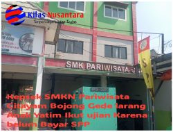 Diduga Belum Bayar SPP, Kepala Sekolah SMK Pariwisata Citayam Bojonggede Larang Anak Yatim Ikut Ujian